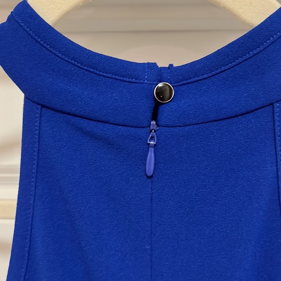 Woosea Royal Blue Slit Dress with Ruffles - Picture 5 of 6